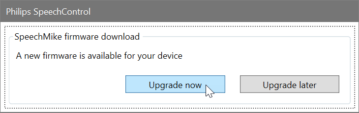 SpeechMike firmware upgrade 03