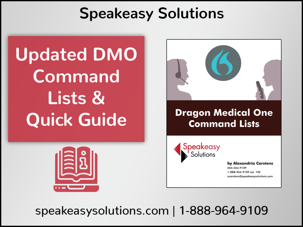 Dragon Medical One Command List & Quick Guide