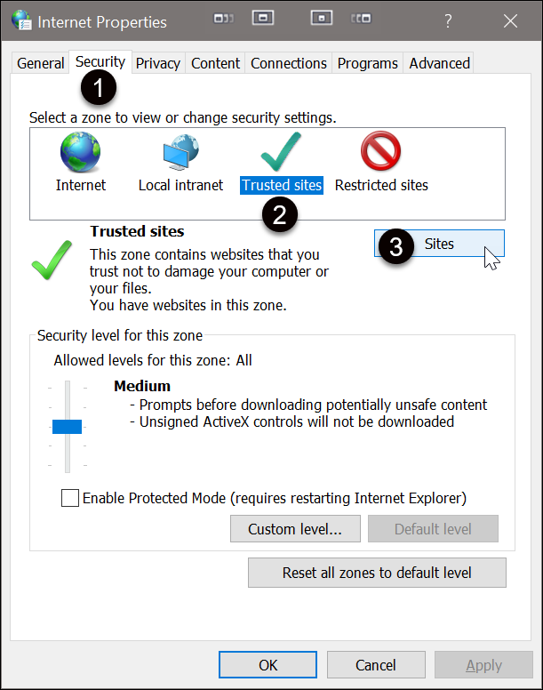 Install Dragon Medical One Edge-trusted sites