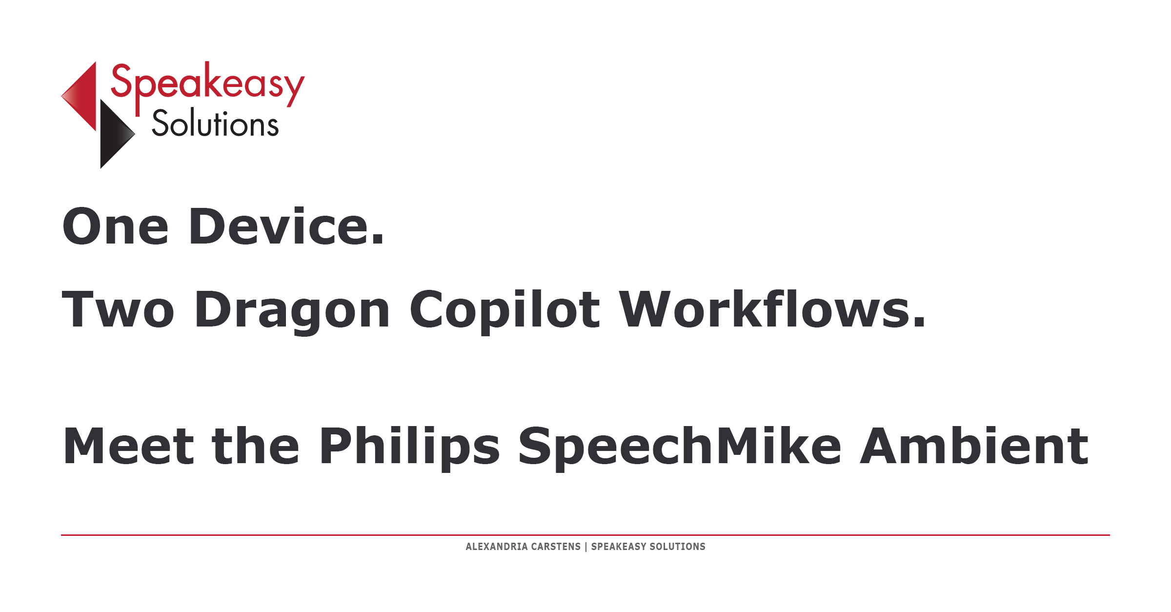 Philips SpeechMike Ambient for Dragon Copilot: One Mic, Two Workflows